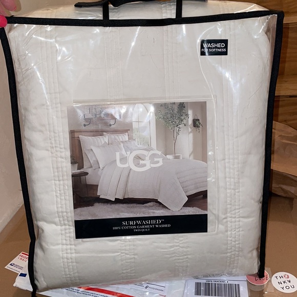 UGG Bedding Ugg Surfwashed Twin Quilt In Snow Poshmark